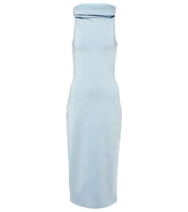 Alaia Alaïa Hooded jersey midi dress