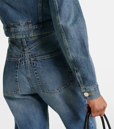 Alaïa Alaïa Cropped denim jacket | Thumbnail 5