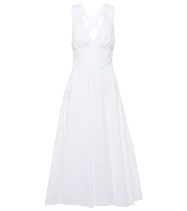 Alaïa Cotton poplin midi dress