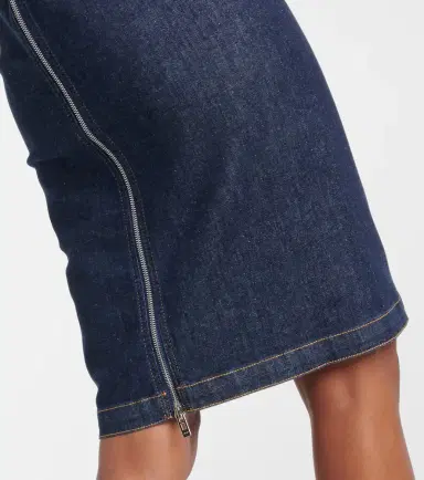 Alaïa Alaïa Denim midi dress | Thumbnail 2