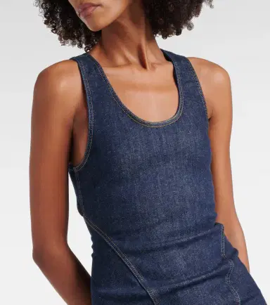 Alaïa Alaïa Denim midi dress | Thumbnail 5