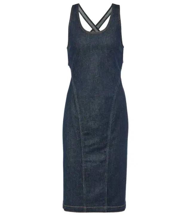 Alaia Alaïa Denim midi dress