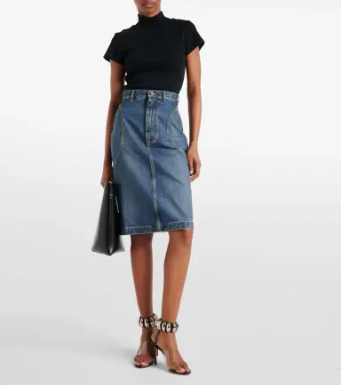 Alaïa Alaïa Denim pencil skirt | Thumbnail 2