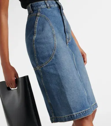 Alaïa Alaïa Denim pencil skirt | Thumbnail 3