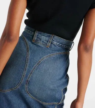 Alaïa Alaïa Denim pencil skirt | Thumbnail 4