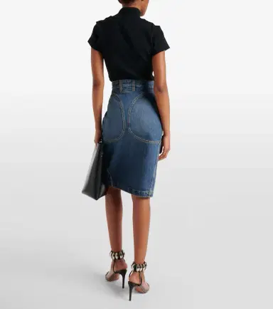Alaïa Alaïa Denim pencil skirt | Thumbnail 5