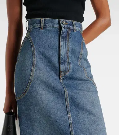 Alaïa Alaïa Denim pencil skirt | Thumbnail 6