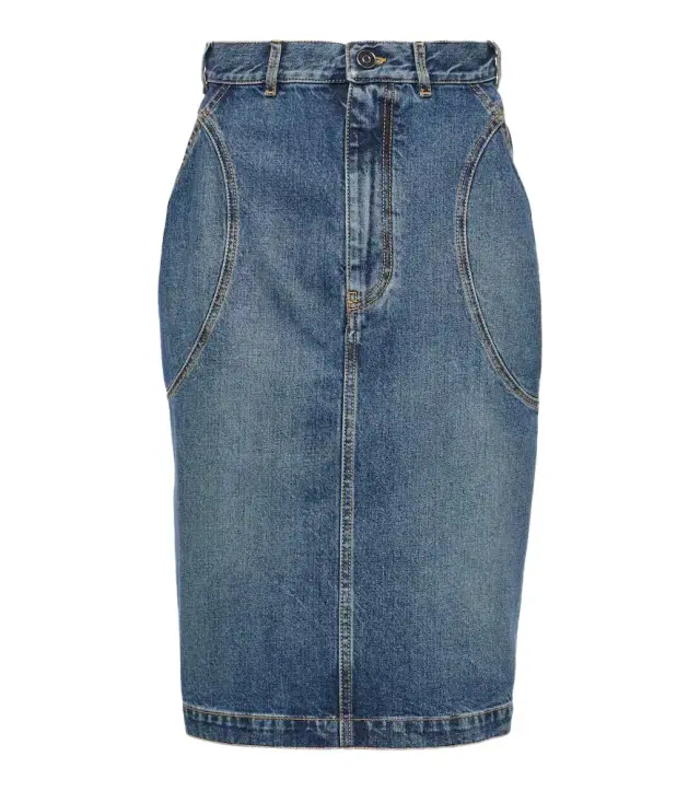 Alaia Alaïa Denim pencil skirt