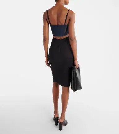 Alaïa Alaïa Denim bra top | Thumbnail 3