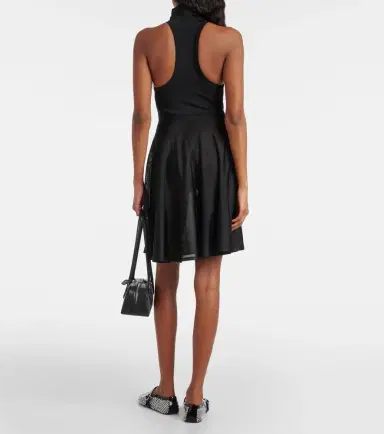Alaïa Alaïa Jersey and mesh minidress | Thumbnail 5