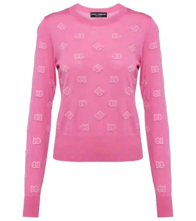Dolce & Gabbana Wool and silk jacquard sweater
