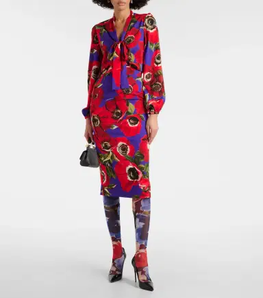 Dolce & Gabbana Printed tulle tights | Thumbnail 2