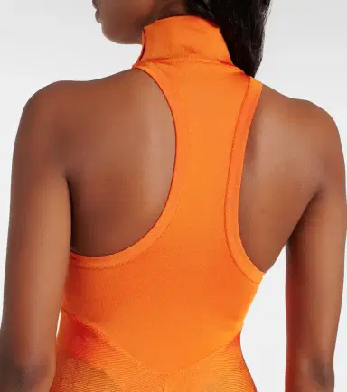 Alaïa Alaïa High-neck jersey minidress | Thumbnail 3