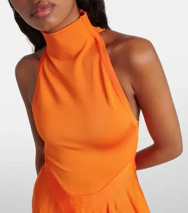 Alaïa Alaïa High-neck jersey minidress | Thumbnail 5