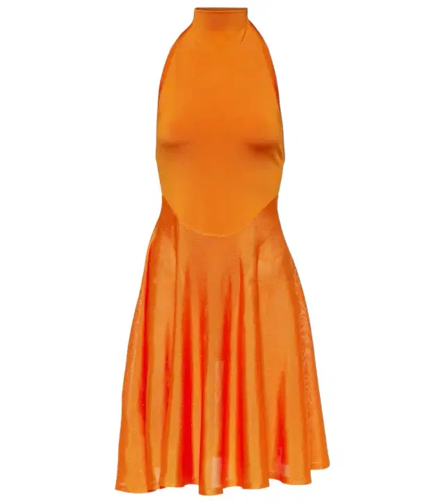Alaia Alaïa High-neck jersey minidress
