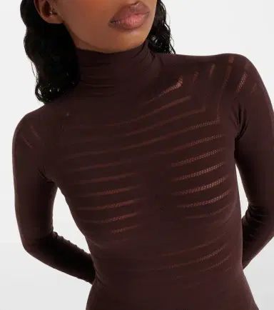 Alaïa Alaïa Striped turtleneck bodysuit | Thumbnail 3