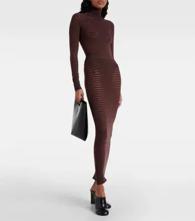 Alaïa Alaïa Striped turtleneck bodysuit | Thumbnail 4