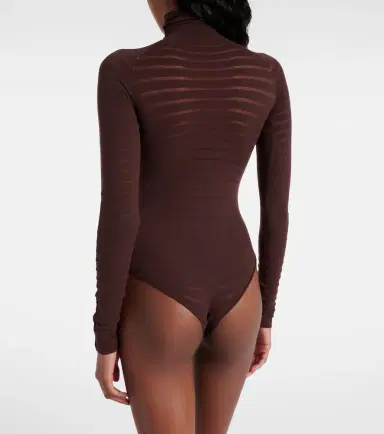 Alaïa Alaïa Striped turtleneck bodysuit | Thumbnail 5