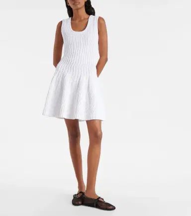 Alaïa Alaïa Pointelle minidress | Thumbnail 2