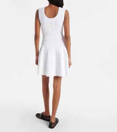 Alaïa Alaïa Pointelle minidress | Thumbnail 3