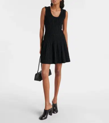 Alaïa Alaïa Pointelle minidress | Thumbnail 2