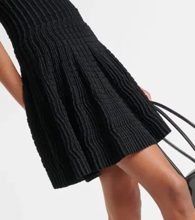 Alaïa Alaïa Pointelle minidress | Thumbnail 3