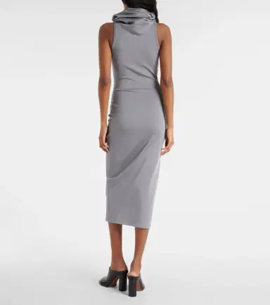 Alaïa Alaïa Hooded jersey midi dress | Thumbnail 7