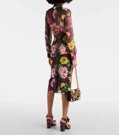 Dolce & Gabbana Printed silk chiffon blouse | Thumbnail 2 Dolce & Gabbana Printed silk chiffon blouse | Thumbnail 2