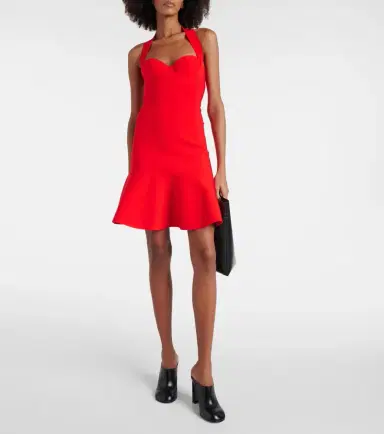 Alaïa Alaïa Ribbed-knit halterneck minidress | Thumbnail 2