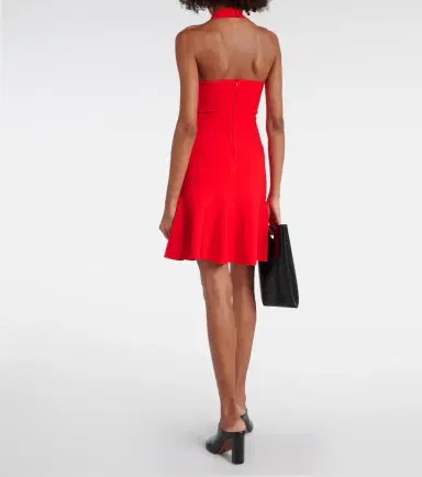 Alaïa Alaïa Ribbed-knit halterneck minidress | Thumbnail 3