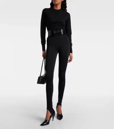 Alaïa Alaïa Cropped wool-blend cardigan | Thumbnail 3