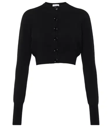 Alaïa Alaïa Cropped wool-blend cardigan | Thumbnail 1