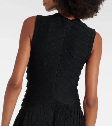 Alaïa Alaïa Gathered midi dress | Thumbnail 3