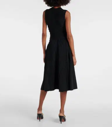 Alaïa Alaïa Gathered midi dress | Thumbnail 4