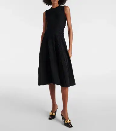 Alaïa Alaïa Gathered midi dress | Thumbnail 6