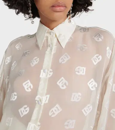 Dolce & Gabbana Burnout sheer silk shirt | Thumbnail 6