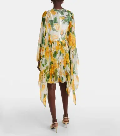 Dolce & Gabbana Floral silk chiffon minidress | Thumbnail 5 Dolce & Gabbana Floral silk chiffon minidress | Thumbnail 5
