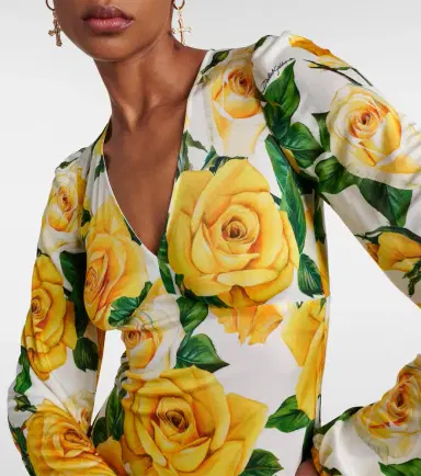 Dolce & Gabbana Floral midi dress | Thumbnail 2