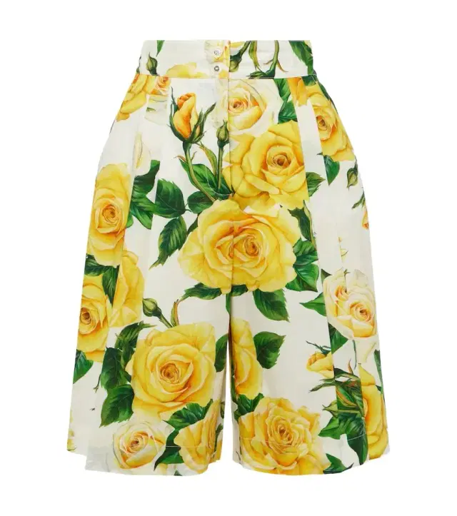 Dolce & Gabbana Floral cotton Bermuda shorts