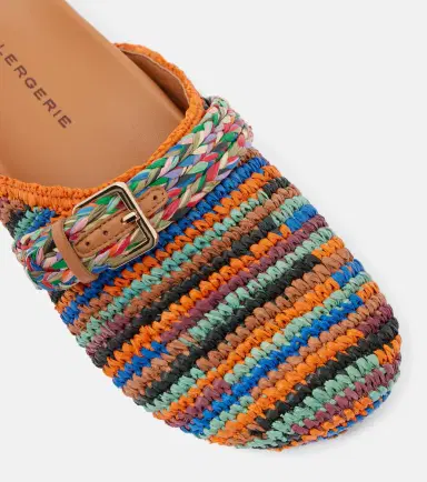 CLERGERIE Quinta crochet raffia slides | Thumbnail 3