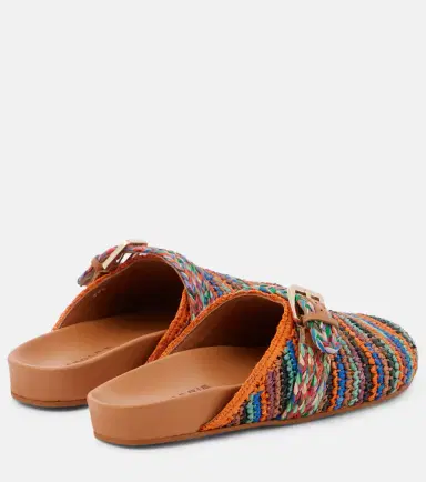 CLERGERIE Quinta crochet raffia slides | Thumbnail 4