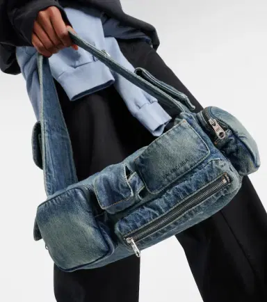 Balenciaga Superbusy Small denim crossbody bag | Thumbnail 3 Balenciaga Superbusy Small denim crossbody bag | Thumbnail 3