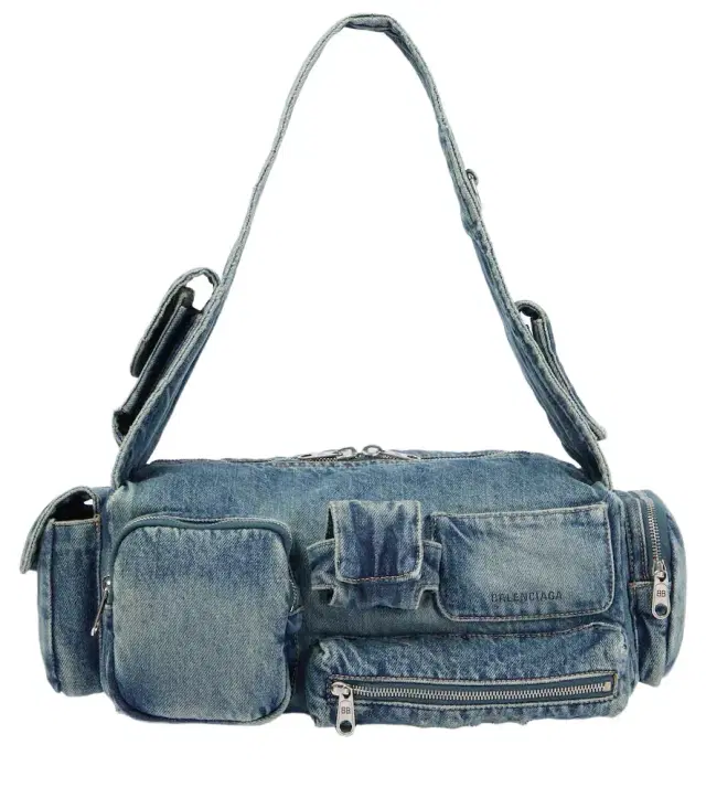 Balenciaga Superbusy Small denim crossbody bag