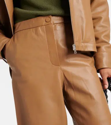 Yves Salomon High-rise leather wide-leg pants | Thumbnail 5