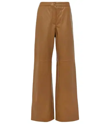 Yves Salomon High-rise leather wide-leg pants | Thumbnail 1