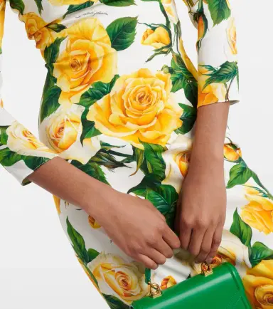 Dolce & Gabbana Floral silk-blend midi dress | Thumbnail 6 Dolce & Gabbana Floral silk-blend midi dress | Thumbnail 6