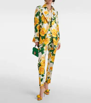 Dolce & Gabbana Turlington floral silk-blend jacket | Thumbnail 4 Dolce & Gabbana Turlington floral silk-blend jacket | Thumbnail 4