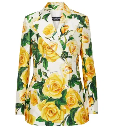Dolce & Gabbana Turlington floral silk-blend jacket | Thumbnail 1 Dolce & Gabbana Turlington floral silk-blend jacket | Thumbnail 1