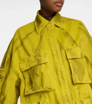 The Attico Fern cotton biker jacket | Thumbnail 3