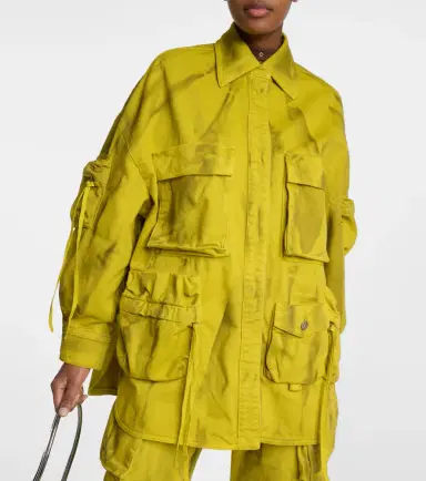 The Attico Fern cotton biker jacket | Thumbnail 4
